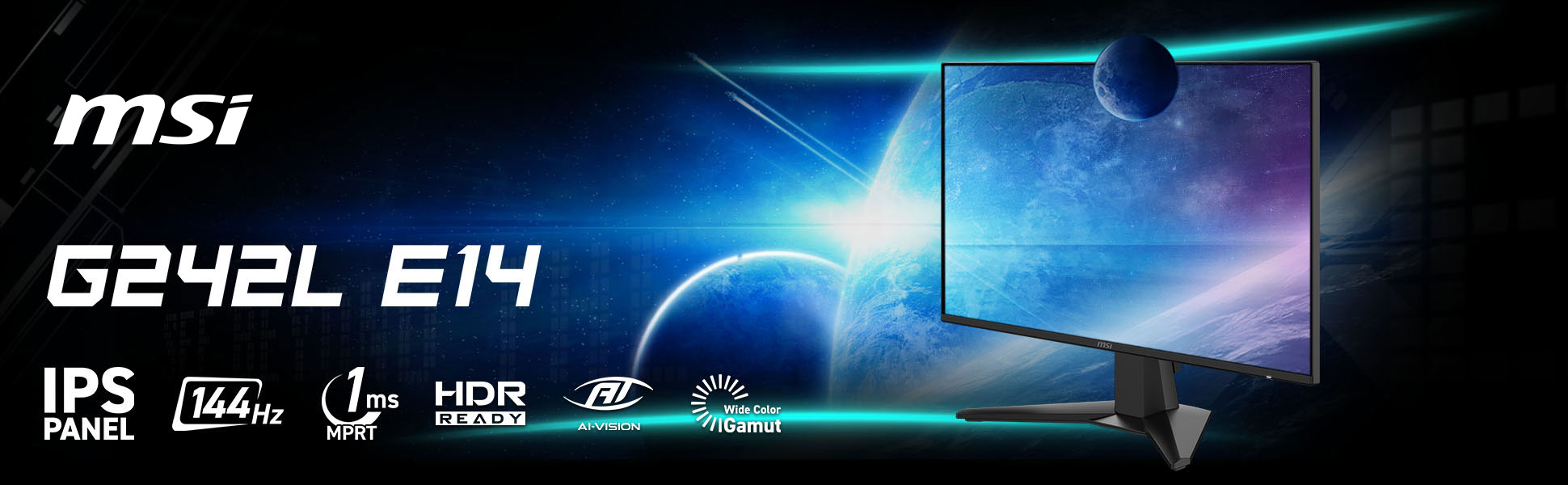 MSI G242L E14 Gaming Monitor
