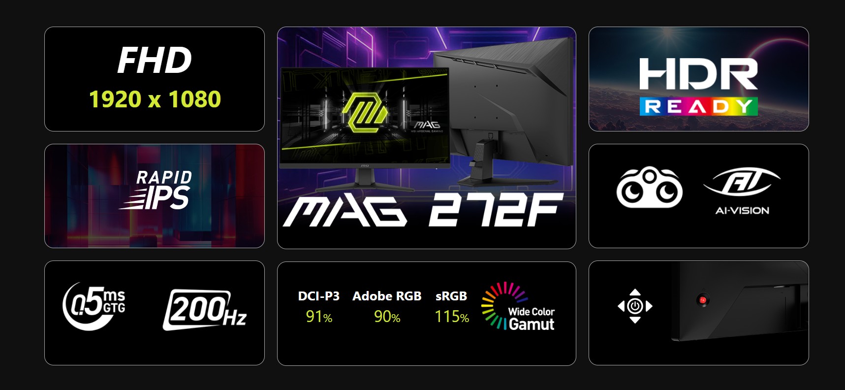 MSI MAG 272F Gaming Monitor