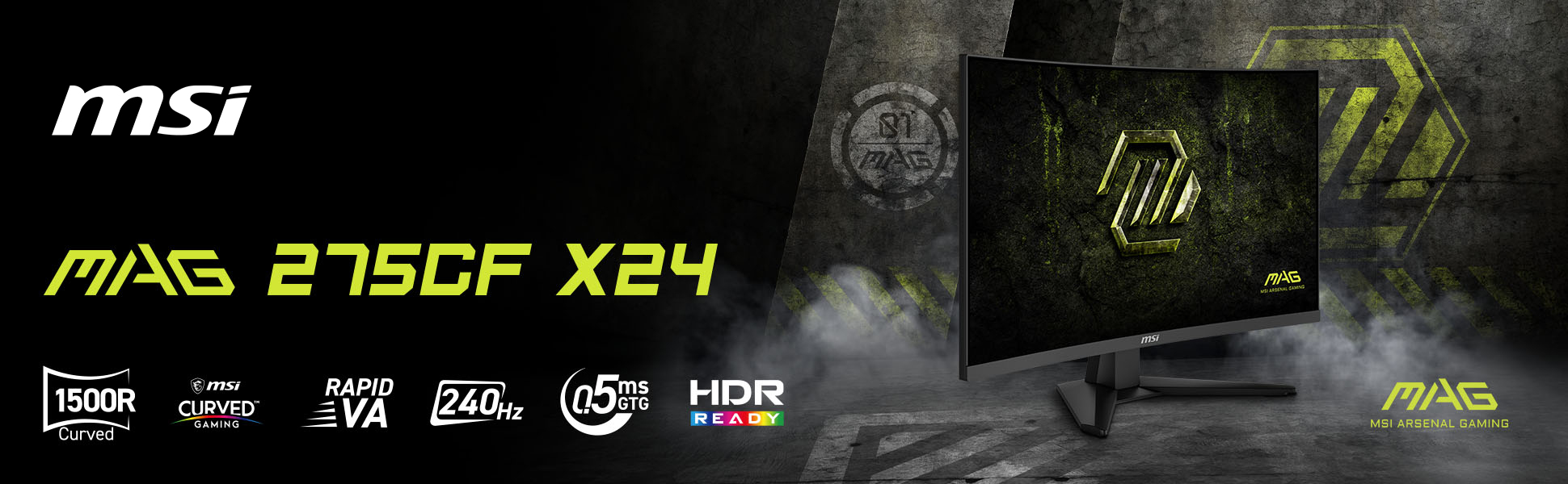 MSI MAG 275CF X24 Gaming Monitor