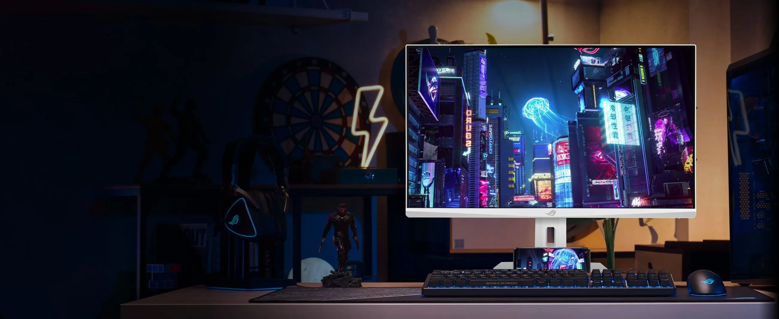 ASUS ROG Strix 4K HDR USB-C Gaming Monitor XG27UCG-W