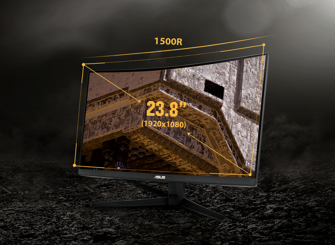 ASUS VG24VQ1BY TUF Gaming Curved Gaming Monitor