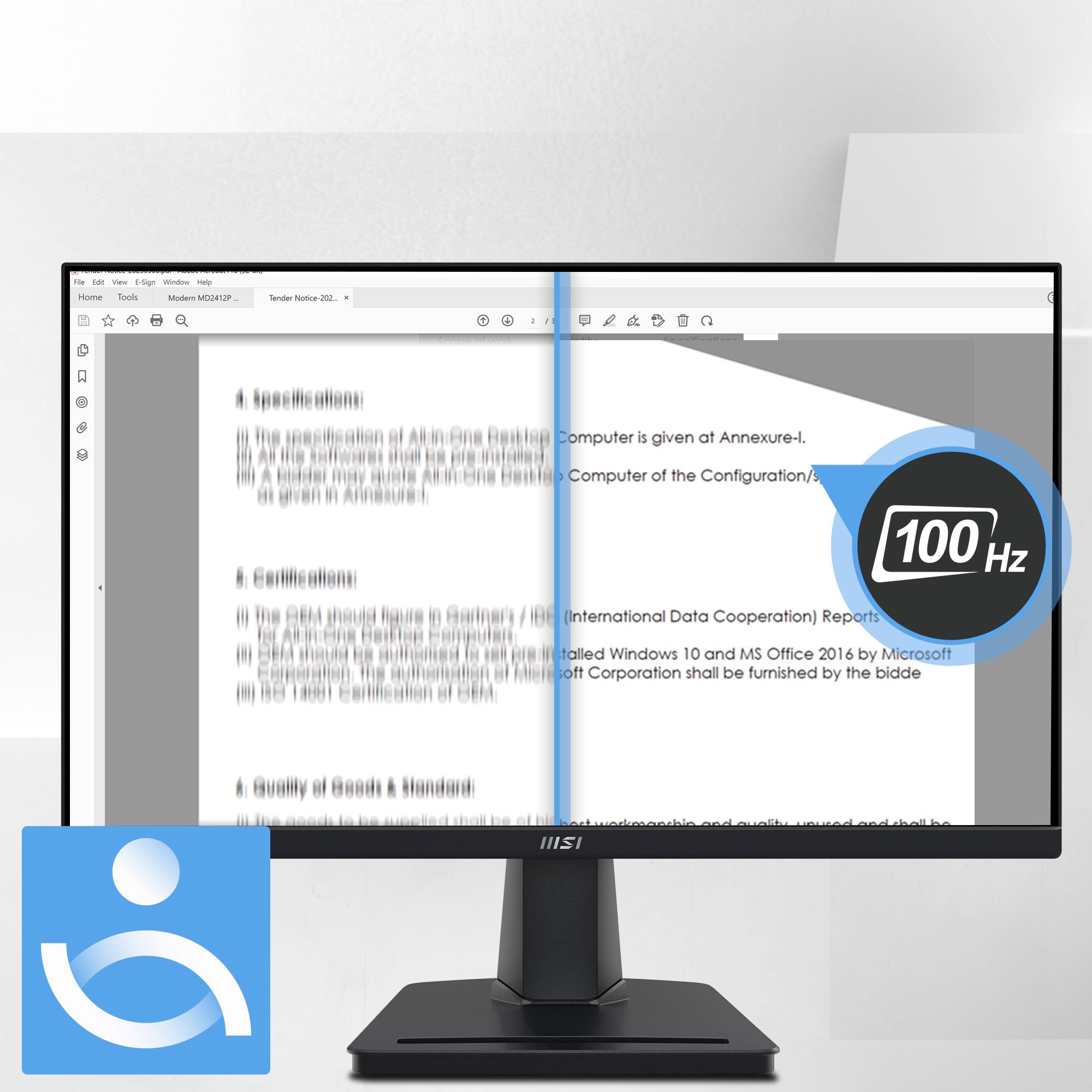 MSI PRO MP225 monitor