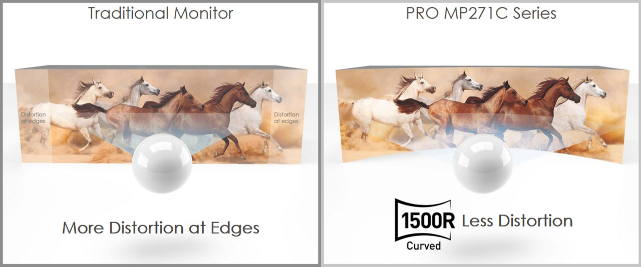 Монитор MSI PRO MP271CW 27" изогнутый VA FHD 75Hz 13 image