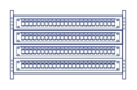TRENDnet 24-Port Blank Keystone 1U Patch Panel, 1U 19" Metal Rackmount Housing, Recommended With TC-K25C6 & TC-K50C6 Cat6 Keystone Jacks (Sold Separately), Black, TC-KP24 4 image