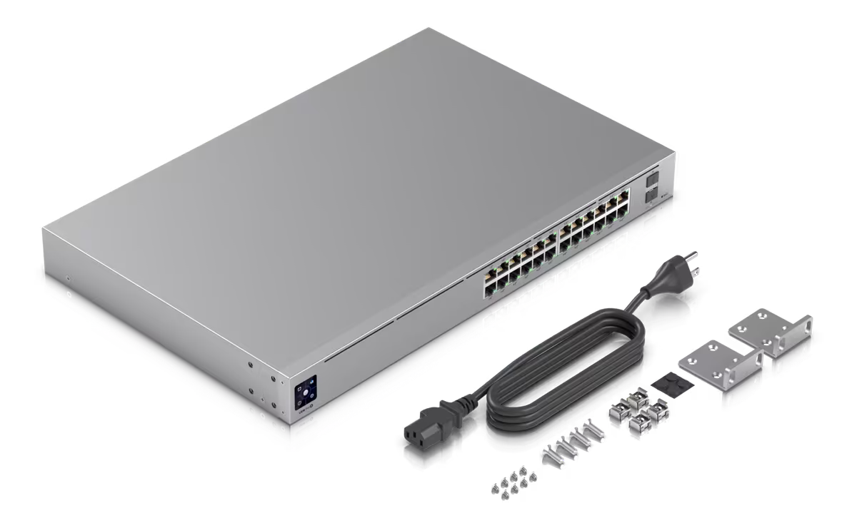 Ubiquiti Pro 24 PoE, 24-Port Layer 3 PoE Switch (USW-Pro-24-POE) (400W)