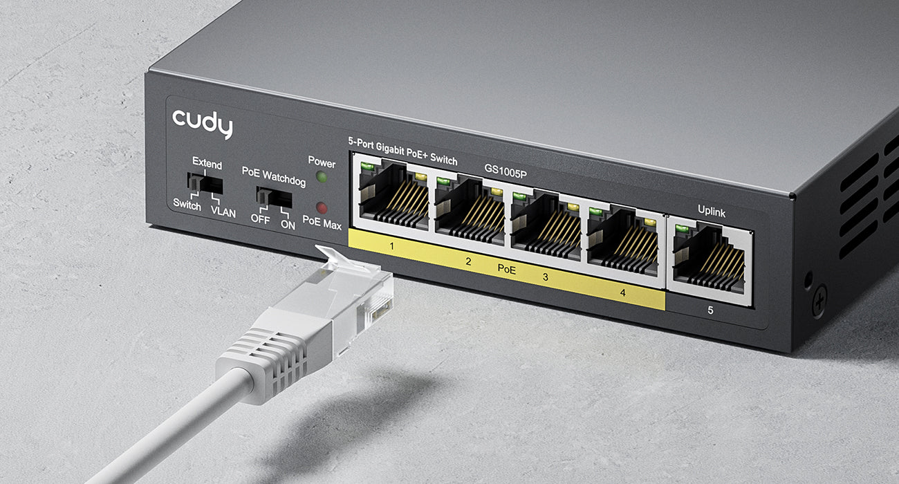 Cudy GS1005P 5-Port Gigabit POE+ Switch