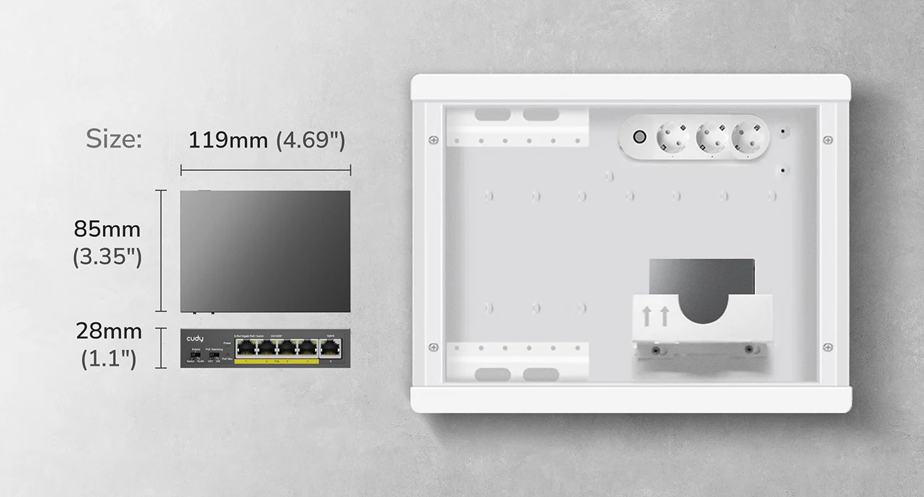 Cudy GS1005P 5-Port Gigabit POE+ Switch