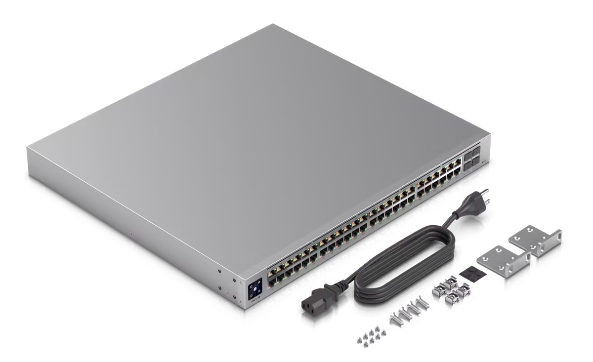 Ubiquiti Pro 48 PoE, 48-port Layer 3 PoE++ Switch (USW-Pro-48-POE (600W))