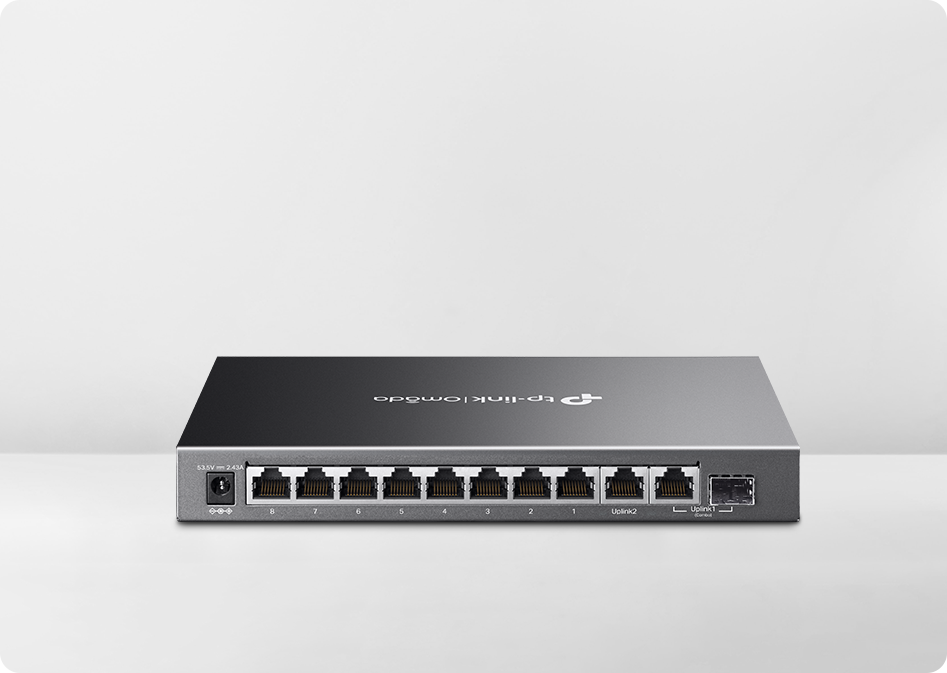 TP-Link Omada ES210GMP 8 Ports POE+ Compliant Gigabit Easy Managed Switch with SFP