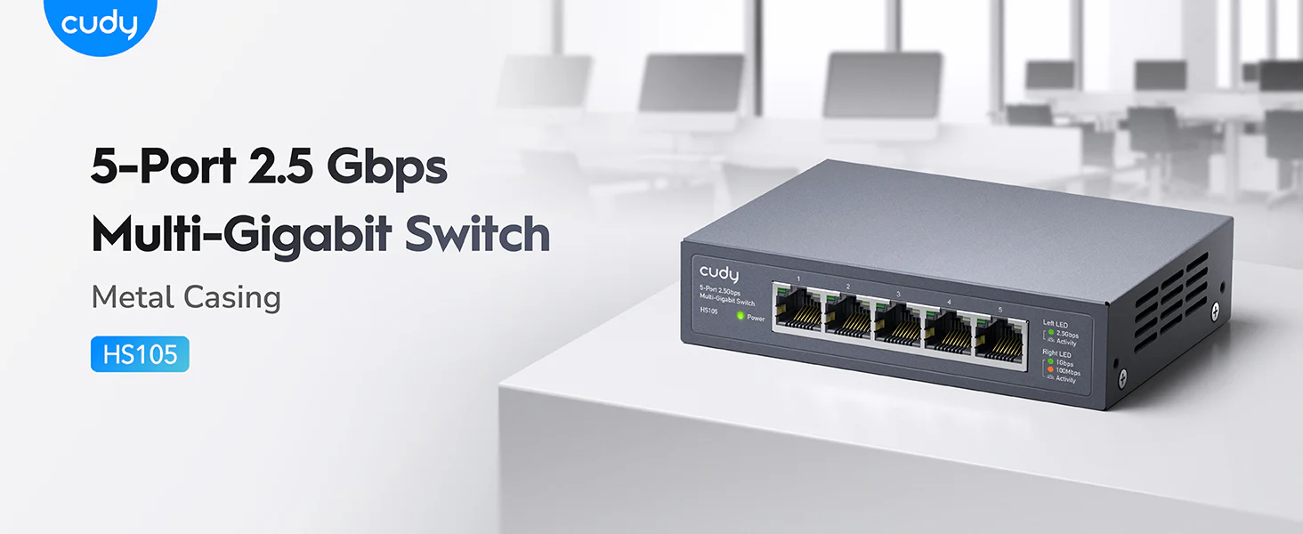 Cudy 5-Port 2.5G Unmanaged Switch HS105