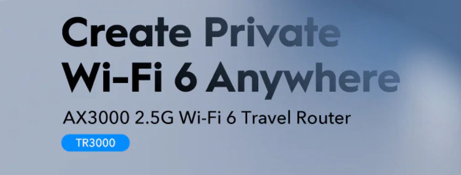Cudy AX3000 2.5G Wi-Fi 6 Mini VPN Router TR3000