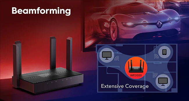 Cudy AX3000 Gigabit Mesh Wi-Fi 6 Router WR3000