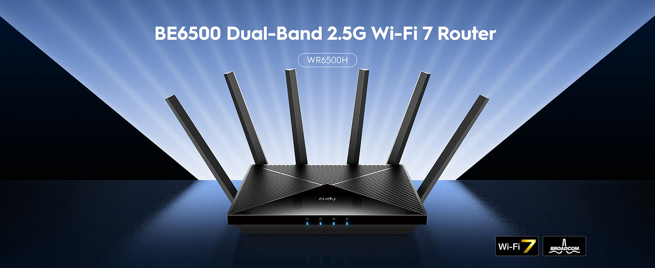 Cudy WR6500H BE6500 2.5G Wi-Fi 7 Router