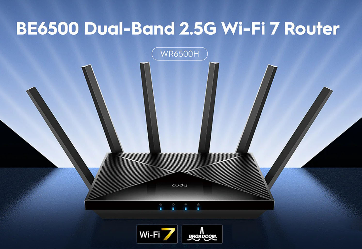 Cudy WR6500H BE6500 2.5G Wi-Fi 7 Router