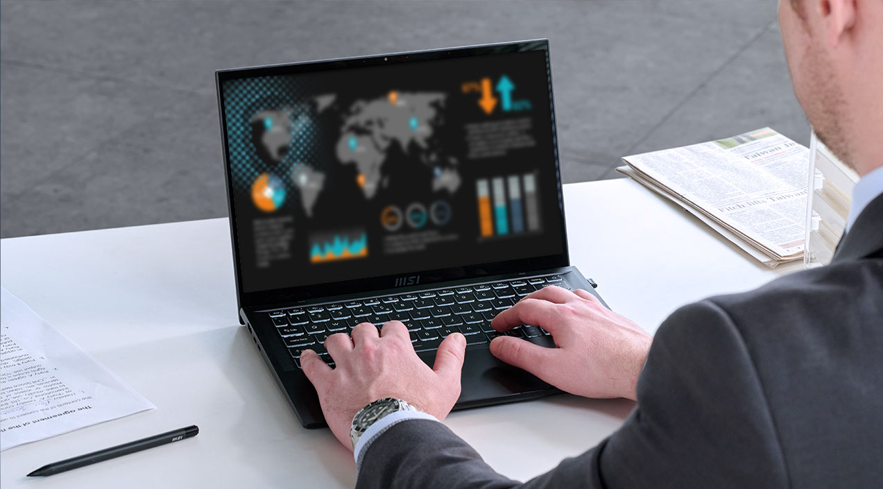 MSI Summit E14 Flip EVO Professional Laptop