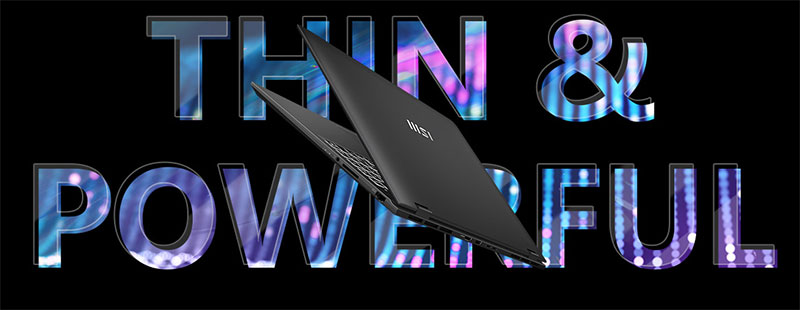 MSI Prestige 16 AI EVO Ultra Thin Laptop