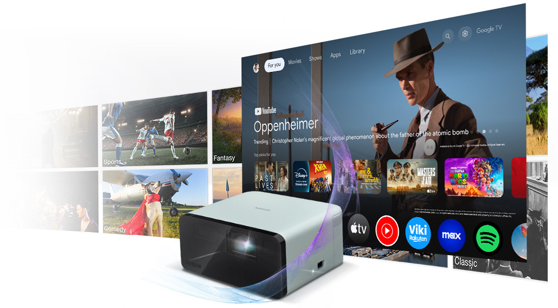 Epson EpiqVision Mini EF21 Portable Smart Laser Projector