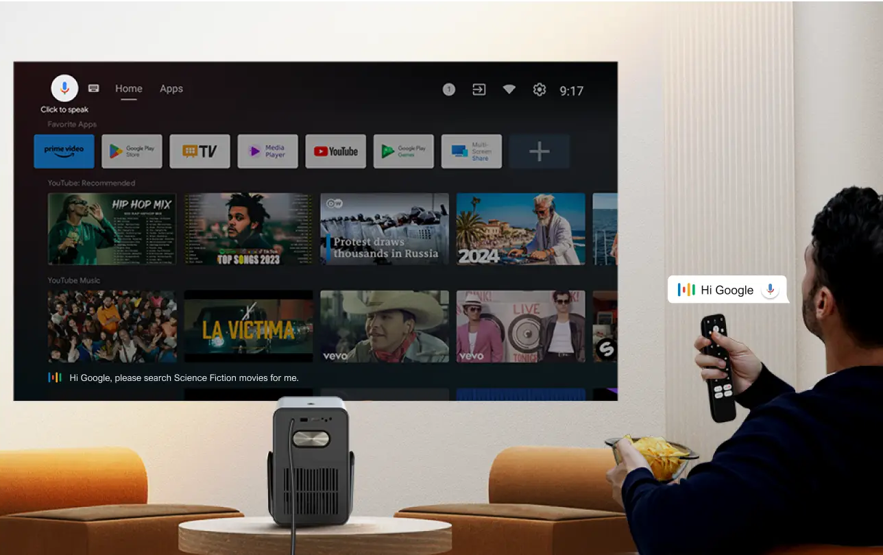 ULTIMEA Poseidon E40 4K Native Full HD All -in-one Portable Smart Projector