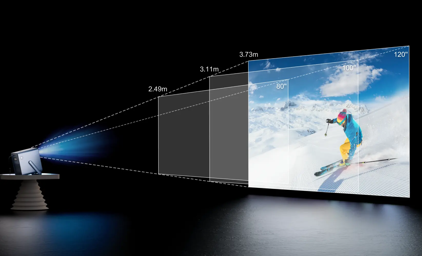 ULTIMEA Poseidon E40 4K Native Full HD All -in-one Portable Smart Projector