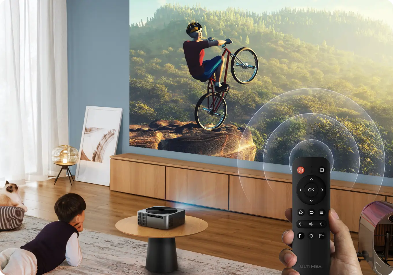 ULTIMEA Apollo P40 Native 1080P Bluetooth Home Cinema Projector