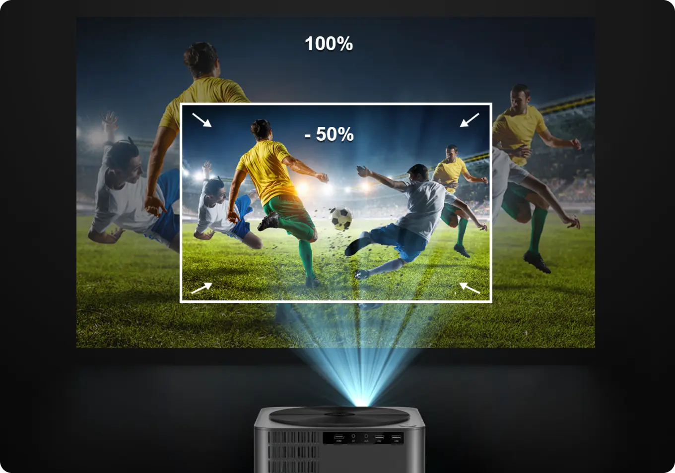 ULTIMEA Apollo P40 Native 1080P Bluetooth Home Cinema Projector