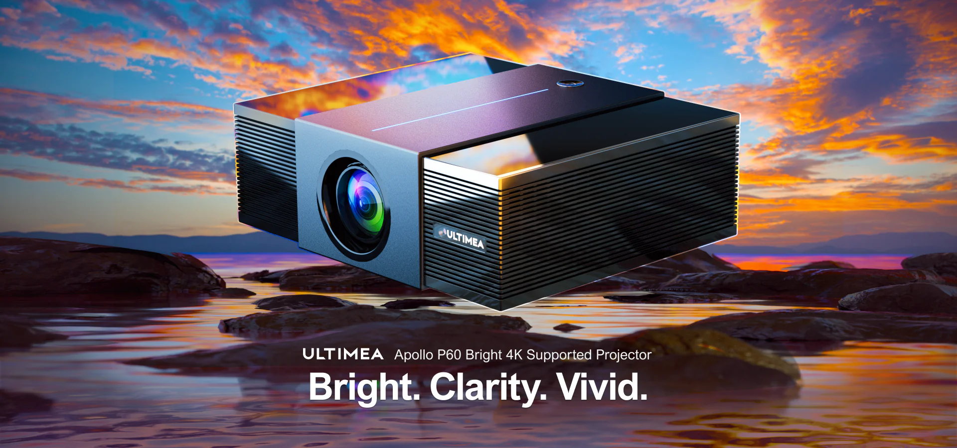 ULTIMEA Apollo P60 Native 1080P Bluetooth Home Theater Projector
