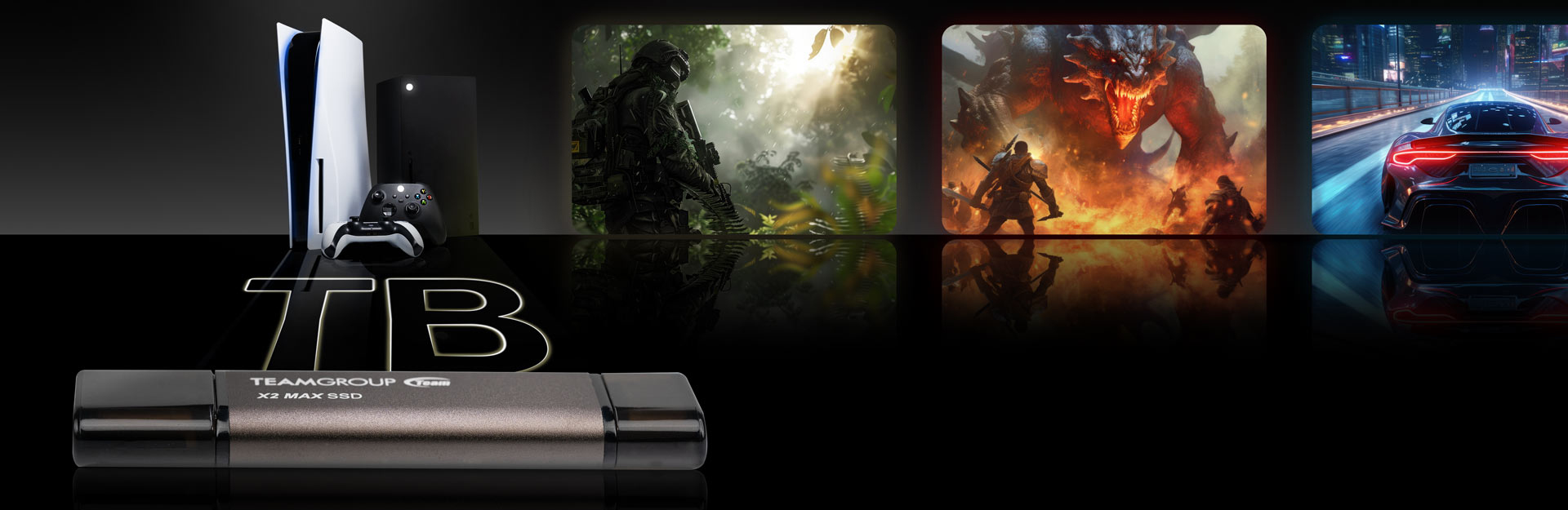 TEAM X2 MAX External Solid State Flash Drive