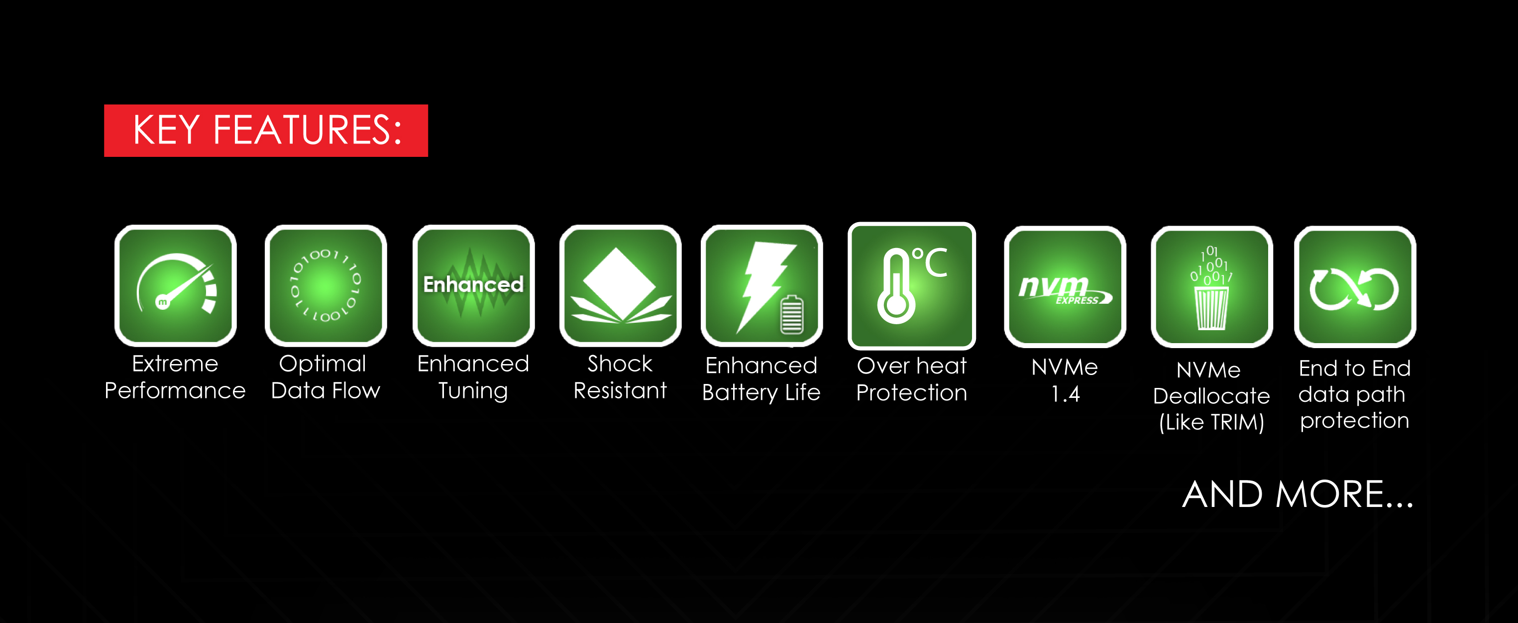 Vortex Redline 2TB PCIe Gen4 x4 NVMe 1.4 Solid State Drive - MKNSSDVL2TB-D4 7 Vortex Redline Solid State Drive