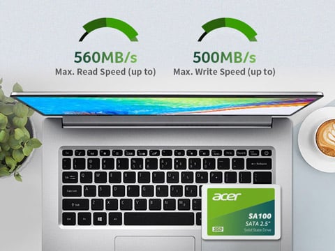 Acer SA100 2.5" 480GB SATA Internal Solid State Drive (SSD) BL.9BWWA.103 3 image