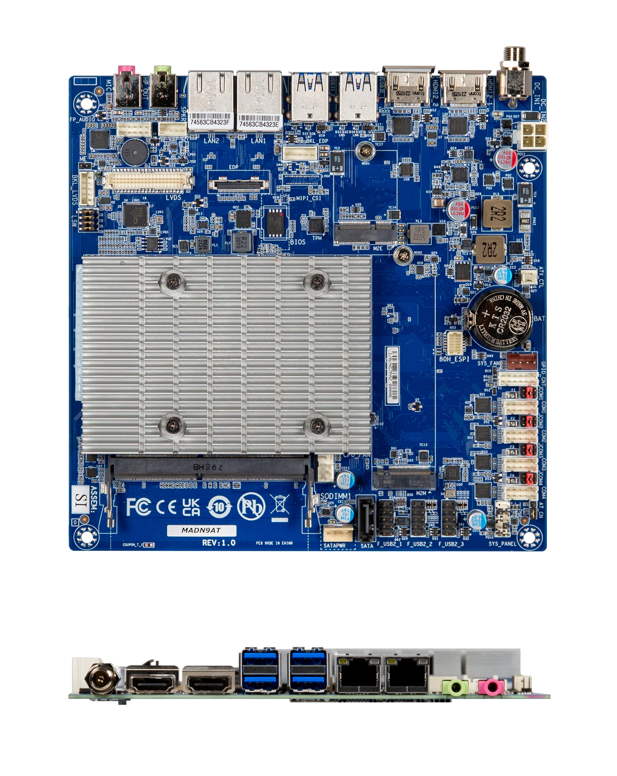 GIGAIPC iTXL-N97A Thin Mini-ITX Embedded Motherboard with Intel Processor N97