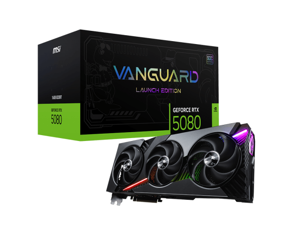 MSI GeForce RTX 5080 16G VANGUARD SOC LAUNCH EDITION Graphics Card