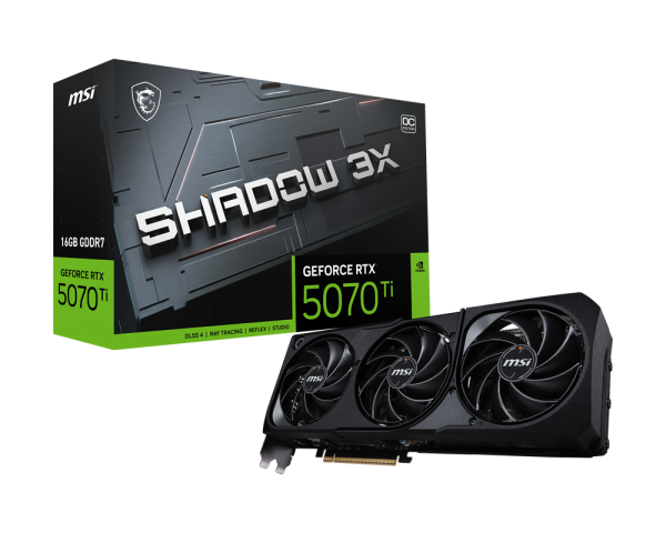 MSI GeForce RTX™ 5070 Ti 16G SHADOW 3X OC Graphics Card