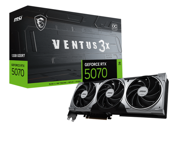 MSI GeForce RTX™ 5070 12G VENTUS 3X OC Graphics Card