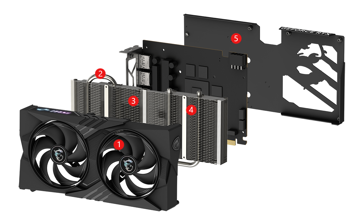 MSI GeForce RTX 5060 8G GAMING OC Graphics Card