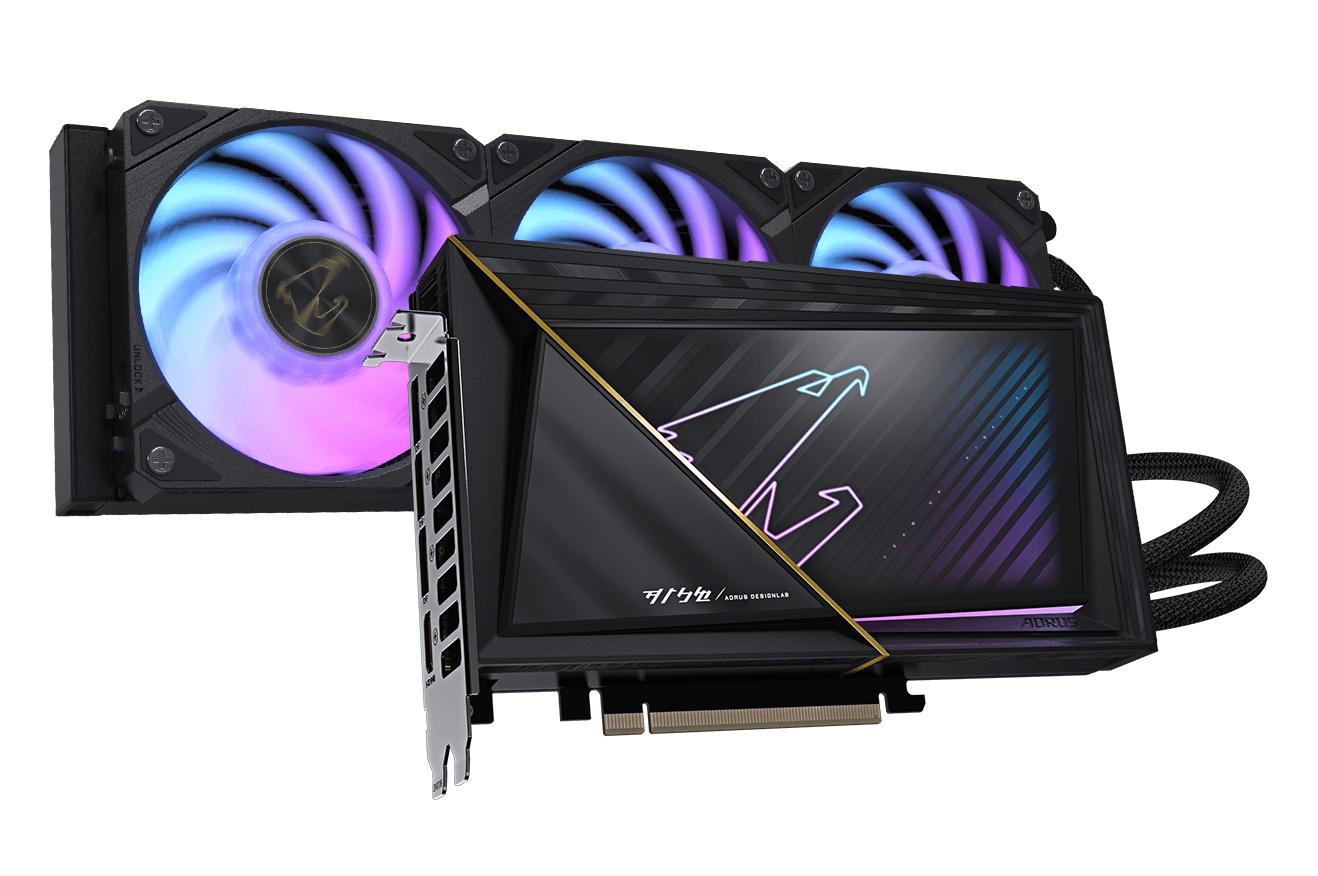 GIGABYTE AORUS GeForce RTX™ 5080 XTREME WATERFORCE 16G Video Card