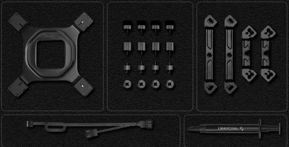Bracets, screws and tools'