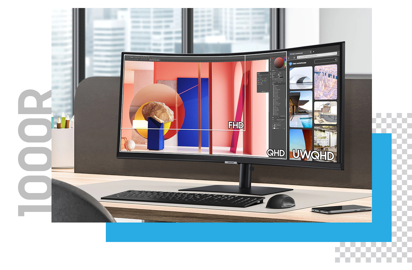 1000R Curvature for Ultra-WQHD