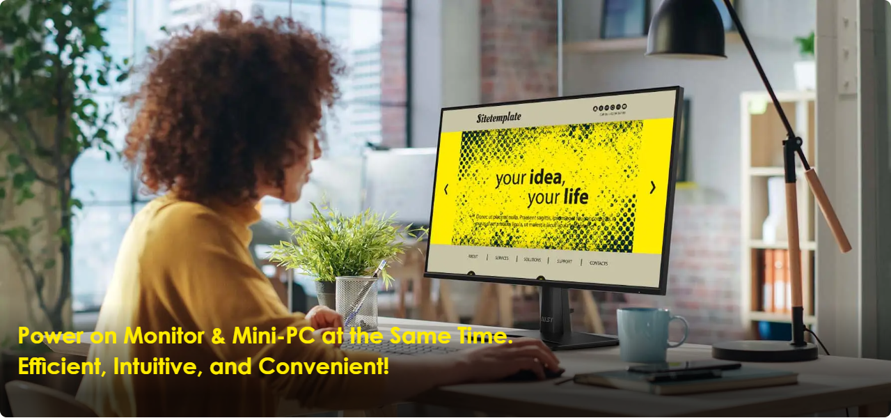 Power on Monitor & Mini-PC at the Same Time.
