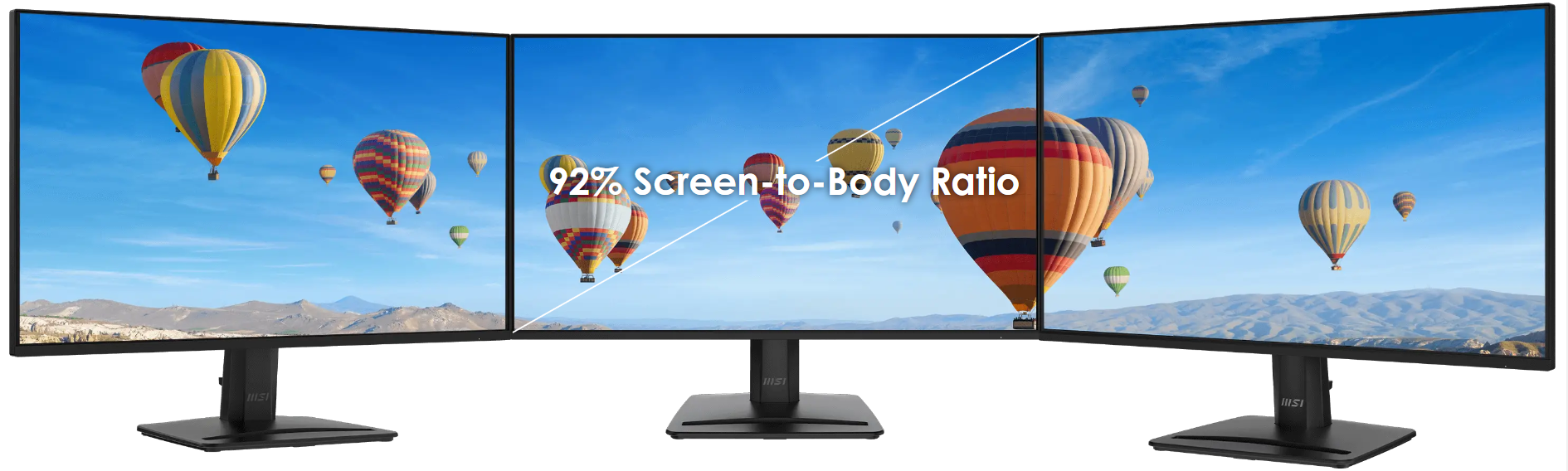 3 monitors combined perfect view