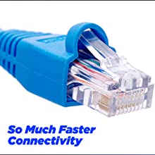 NewYork Cables CAT6 Ethernet Patch Cable RJ45 Pure Bare Copper LAN Network Internet Patch Cord 10-Pack Yellow 10ft. 6 image for this item