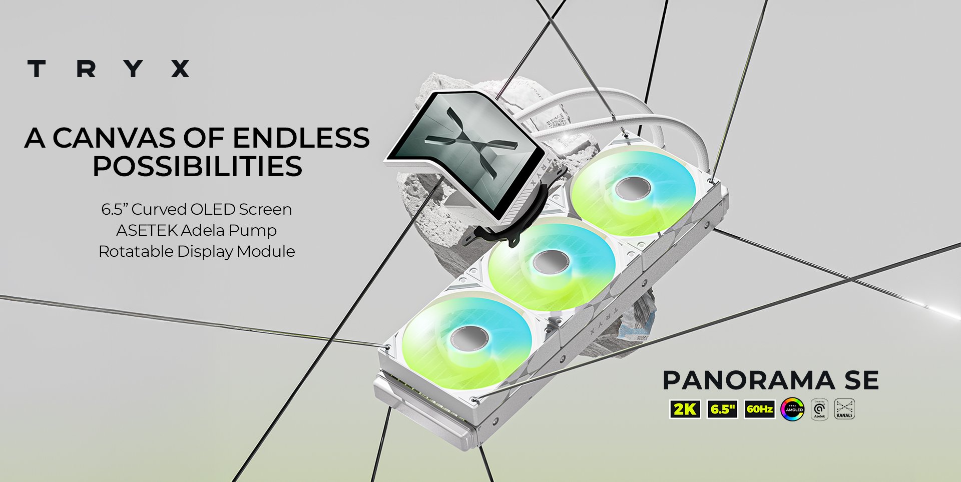 TRYX PANORAMA SE 360 ARGB AIO 360mm in space background