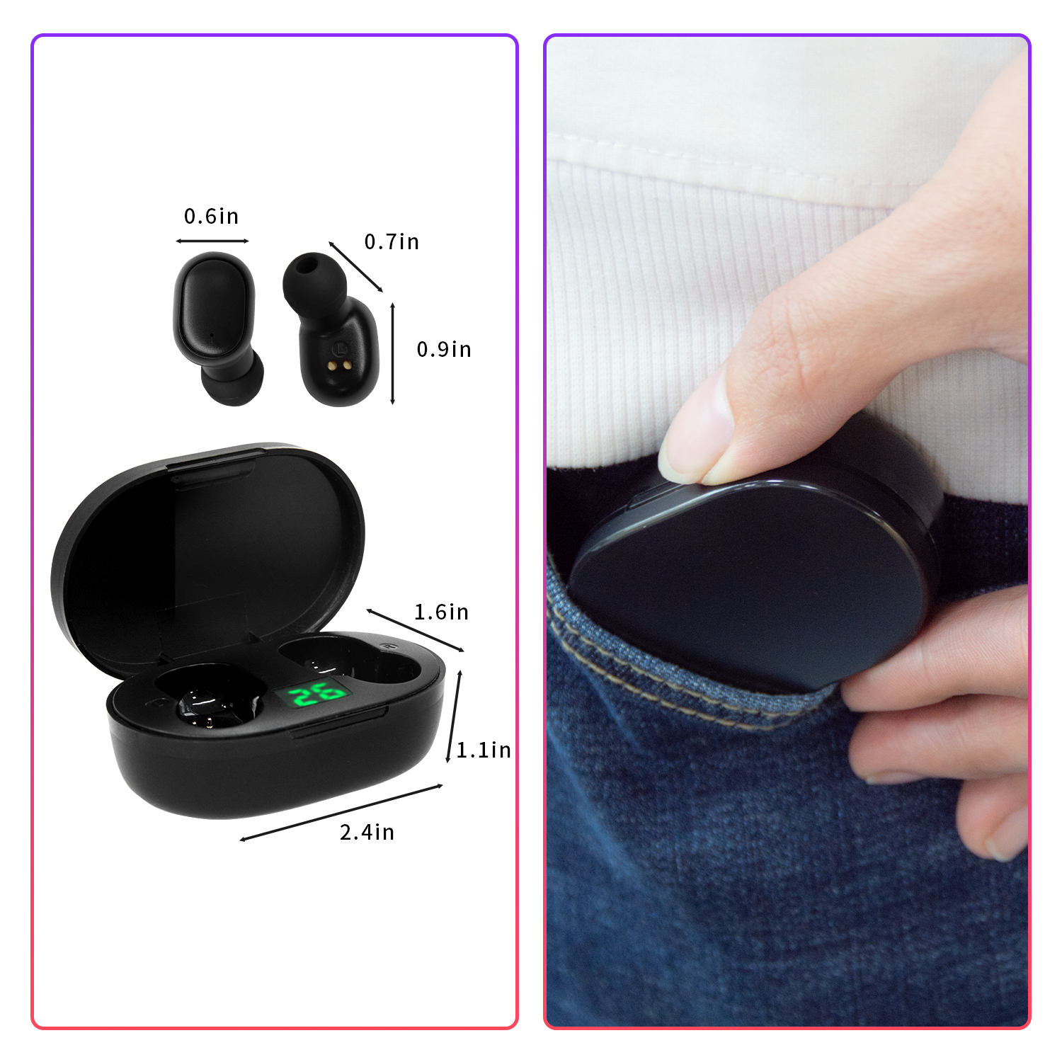 Mini, compact and easy to carry.