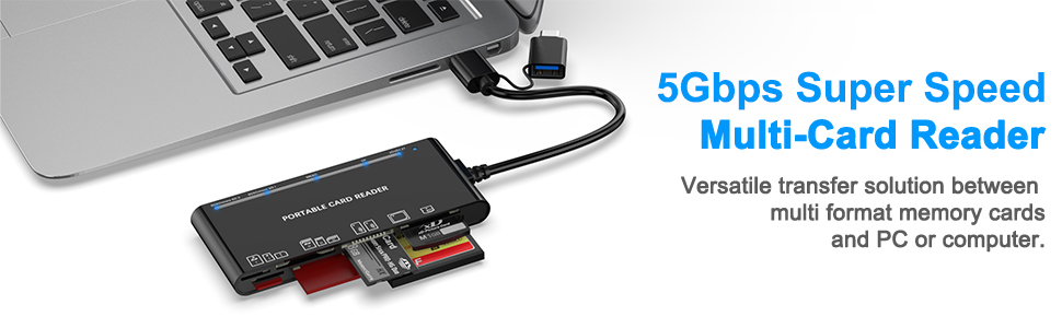 USB3.0/USB C Micro SD Card Reader