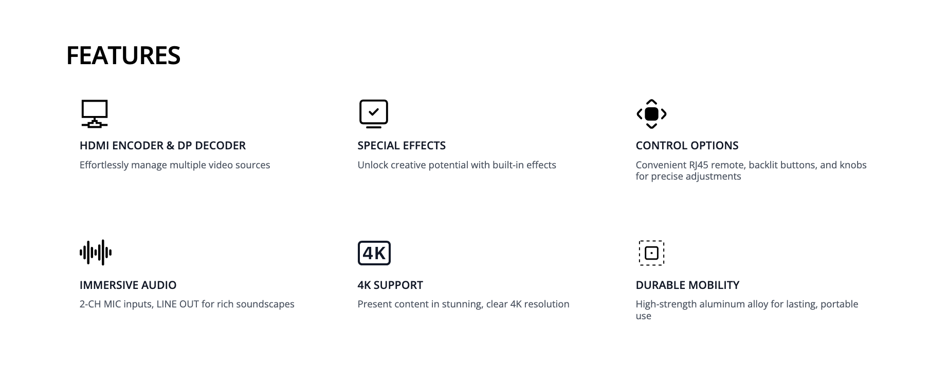 features