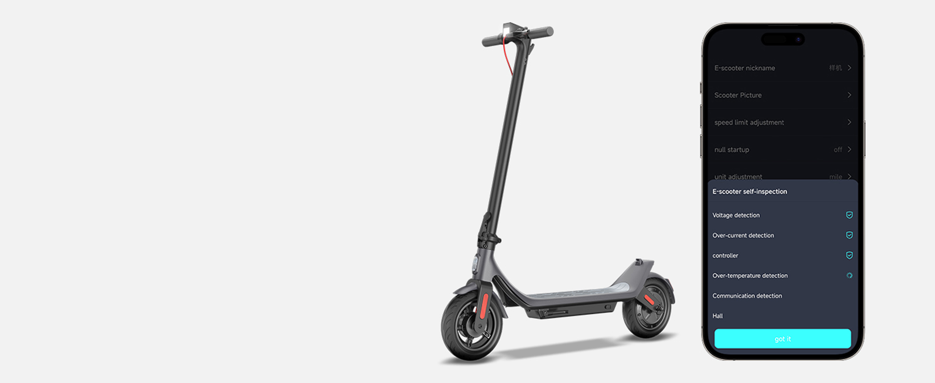 electric scooter with APP