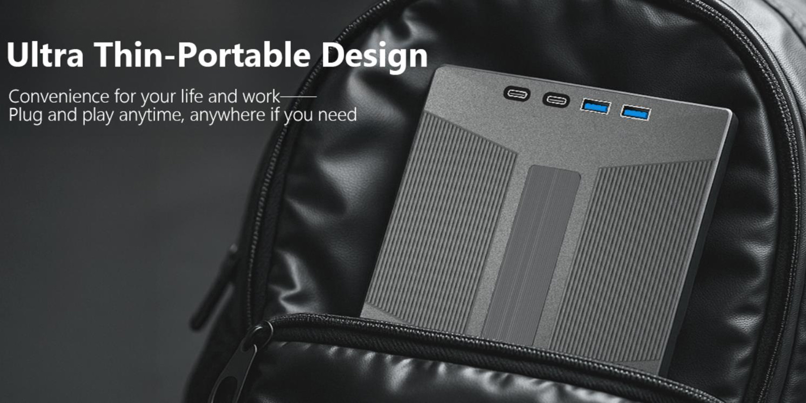 External CD/DVD Drive, 7 in 1 External USB DVD Drive with 2 USB A + 2 Type C and TF/SD Card Slots CD