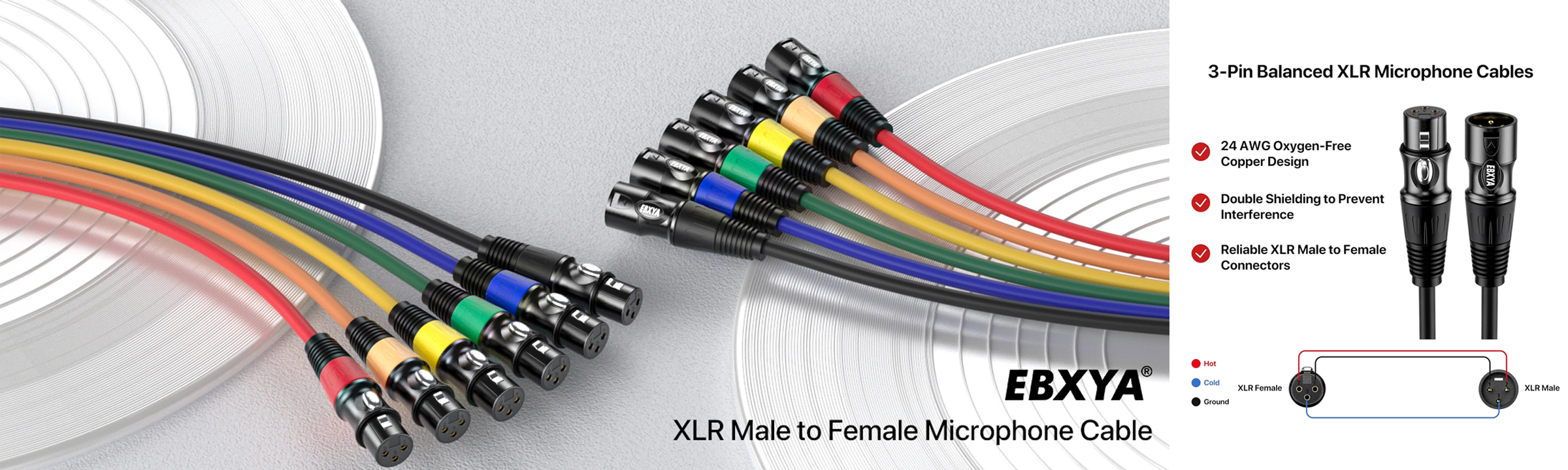 Balanced XLR Male to Female