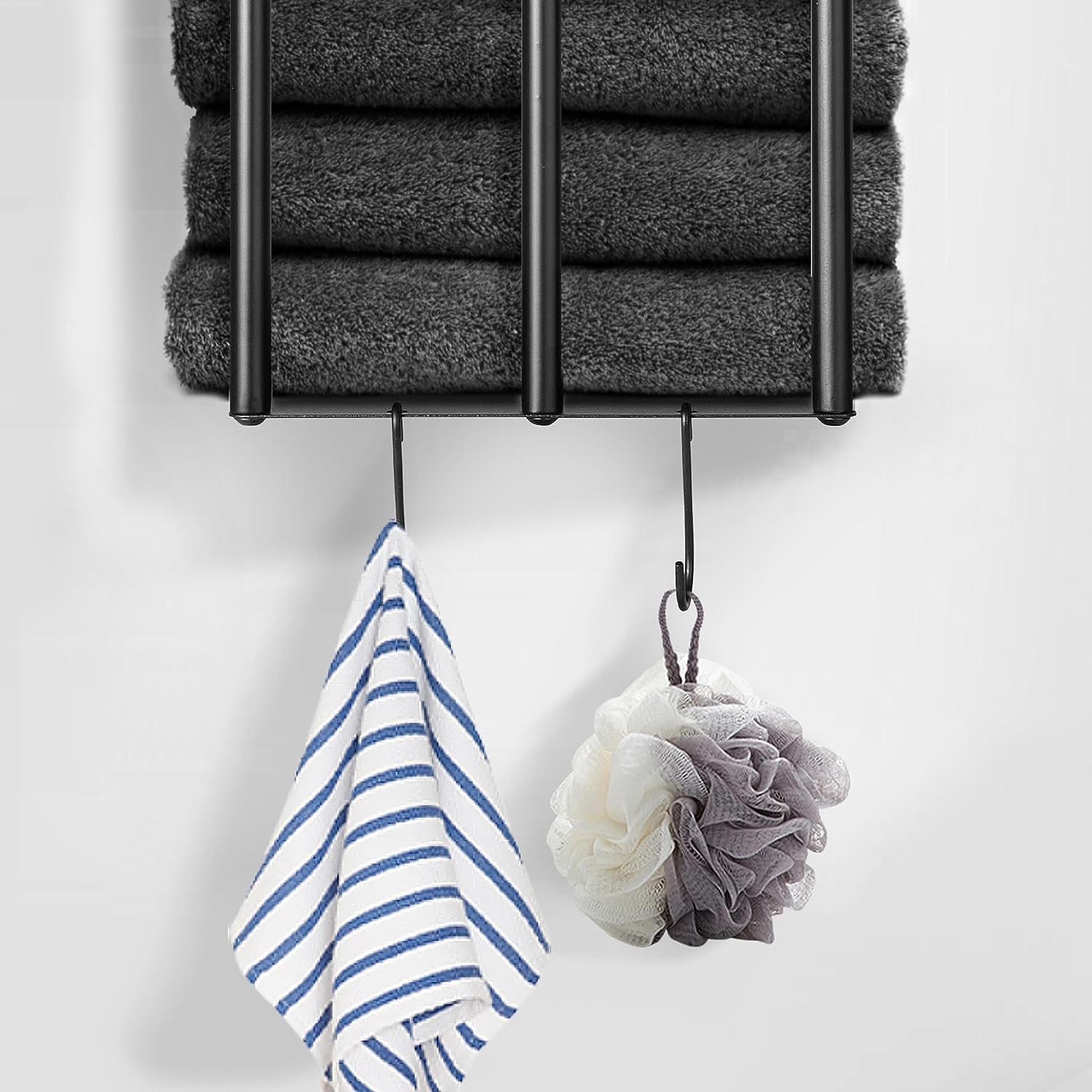 Metal Towel Holder for Bathroom Wall