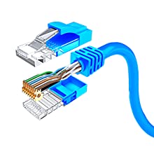NewYork Cables CAT6 Ethernet Patch Cable RJ45 Pure Bare Copper LAN Network Internet Patch Cord 10-Pack Yellow 10ft. 9 image for this item