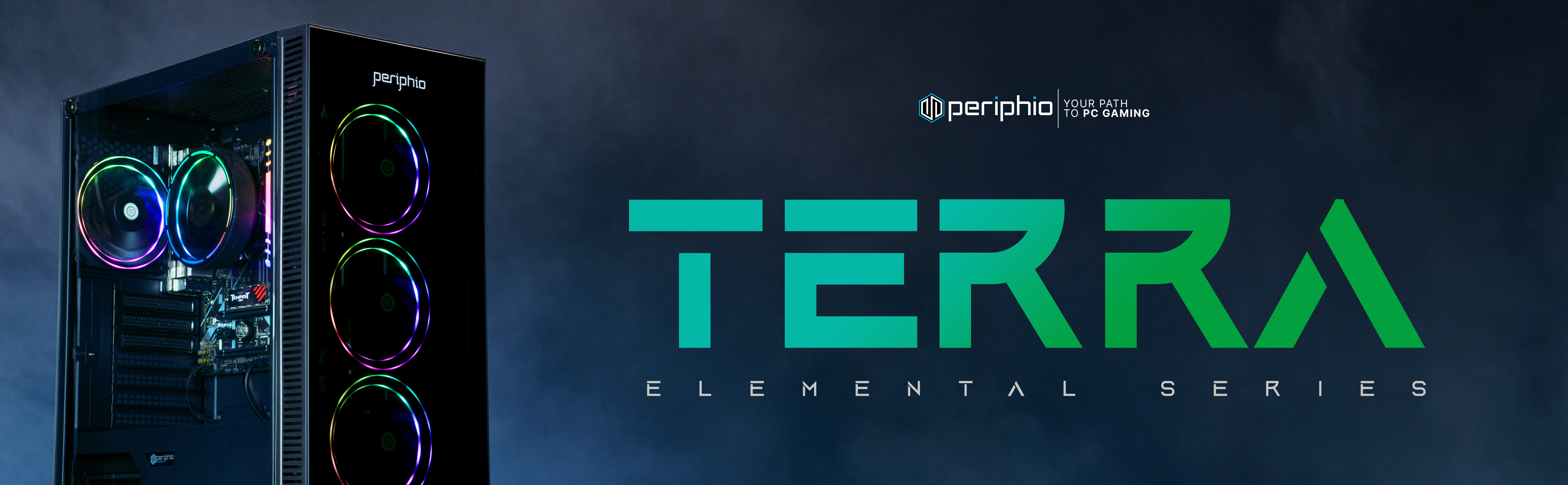 Periphio Terra Prebuilt Gaming PC |AMD Ryzen 5 5600G (4.4GHz Turbo) | Radeon Vega 7 Graphics | 4TB S